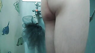 Taking a shower