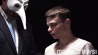 MasonicBoys Church lad Austin Young brutally fucked by hot holy DILF