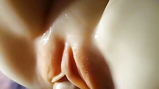 Tender pussy and hard fucking of Snow Maiden on the table in the office