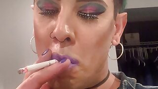 Green haired femboy