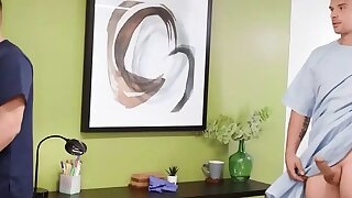 TWINKPOP - Nurses Trevor Brooks And Mimi Malibu Help Their Patient Malik Delgaty Take Care Of His Boner