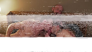 Horny twink Danny Wilcoxx barebacked by buddy and hung stepdad