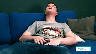 Blonde Twink Ethan O Dildo Fucks His Tight Butt Hole To Cum!