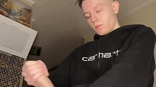 Hot Young Guy's Cum Play