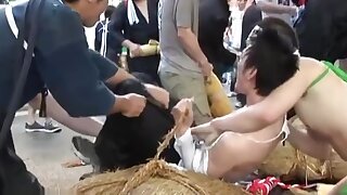 Japanese Buddies are Force Stripped Naked in Public