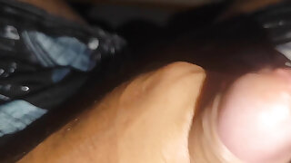 Creamy Pre-cum Slowly Sliding Down the Hole.