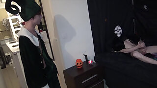 Horny twink fucked bareback by a straight boy curious