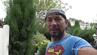 Amoing Exhib with Boys Inpuppy Fucking Bareback in the Garden