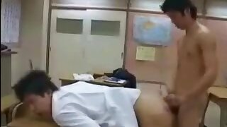 Japanese twink fucked by 3 other