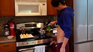 Cook Glazes Donuts With Hot Fresh Cum For You